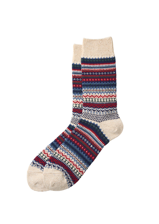 Nordic Pattern Socks Socks & Hosiery RoToTo IVORY L