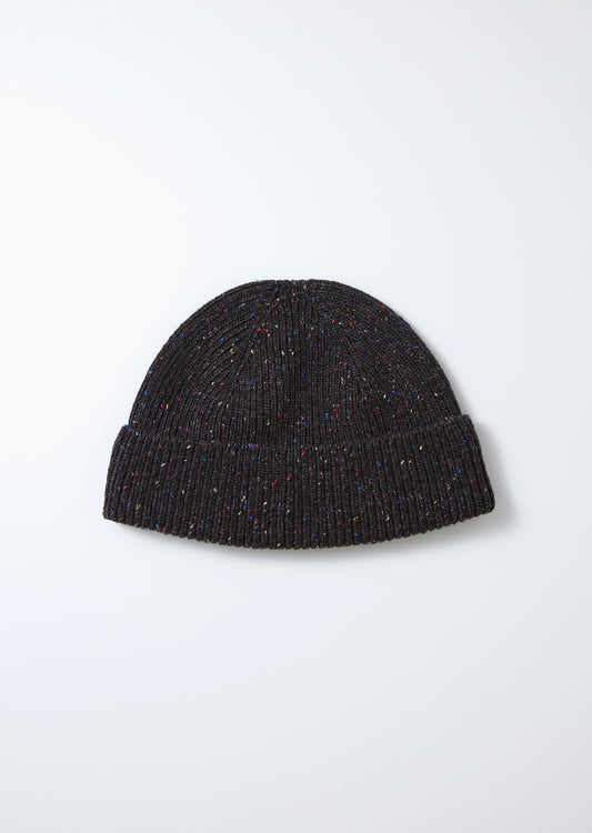 R5142 NEP WOOL SEAMLESS BEANIE Hats RoToTo CHARCOAL ONE