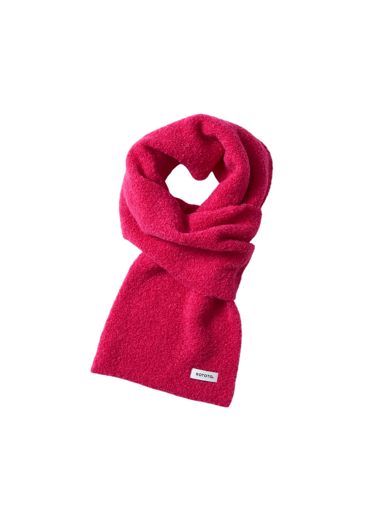 Alpaca Boucle Muffler Scarves RoToTo D.PINK ONE