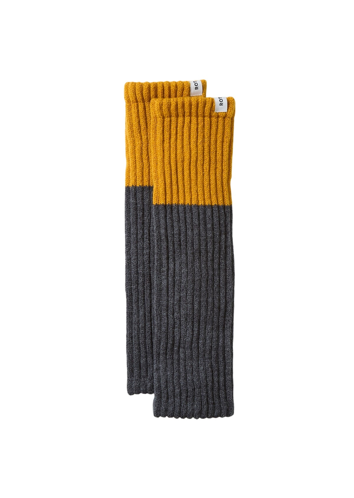 Arm Warmer Socks & Hosiery RoToTo GOLD/CHARCOAL ONE
