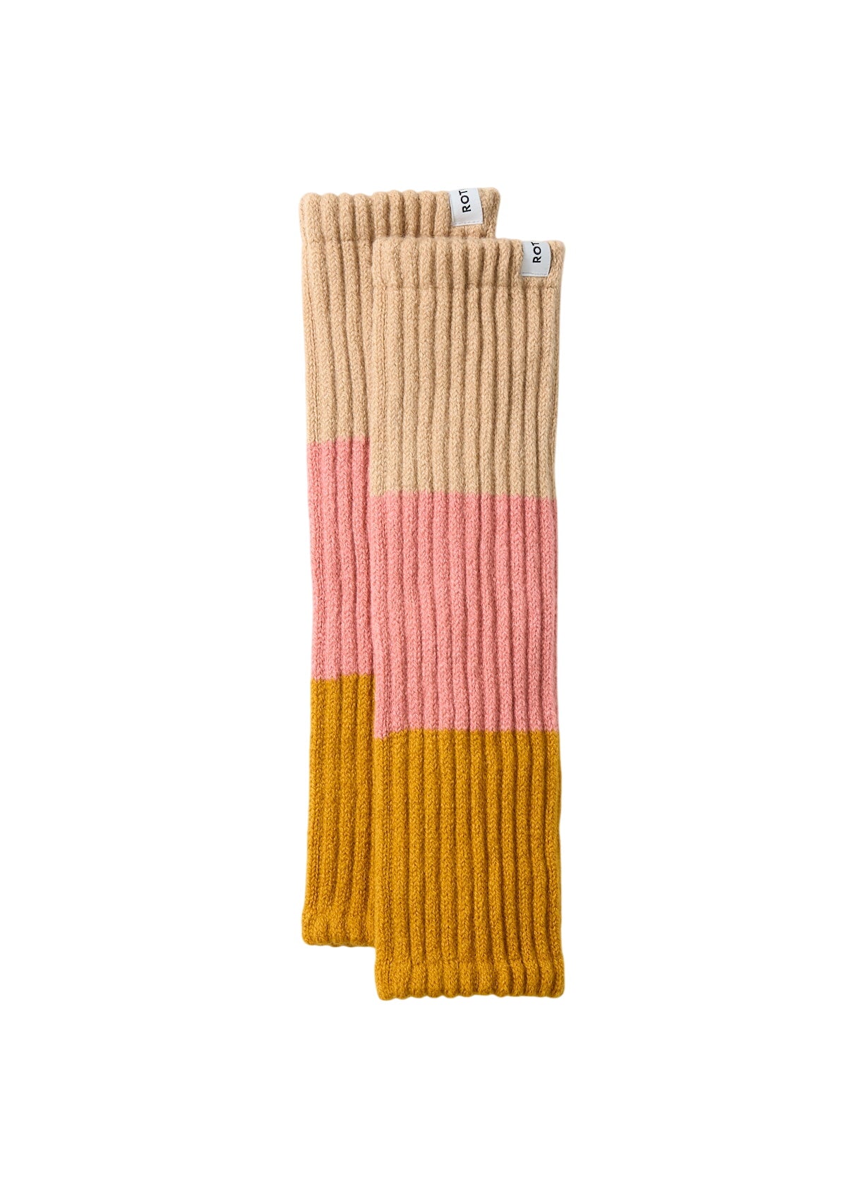 Arm Warmer Socks & Hosiery RoToTo RAW/L.PK/GLD ONE