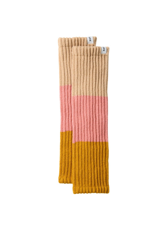 Arm Warmer Socks & Hosiery RoToTo RAW/L.PK/GLD ONE