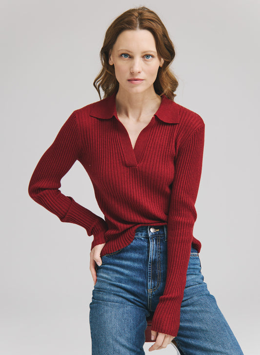 Rib Jonny Collar Autumn Cashmere