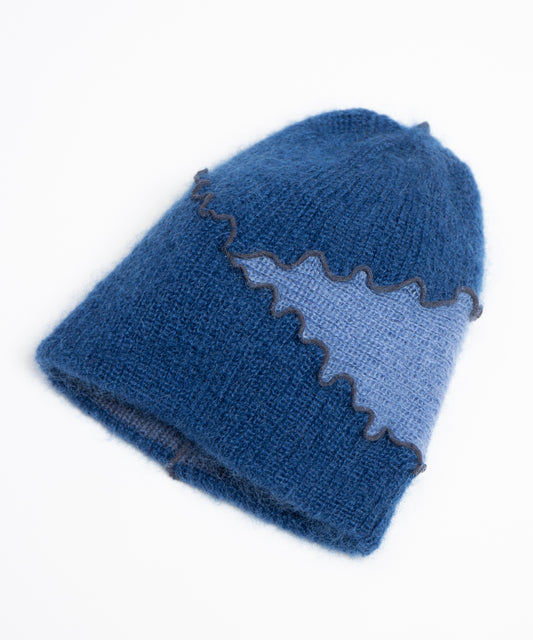Mohair Knit Cap Hats RACAL Blue ONE