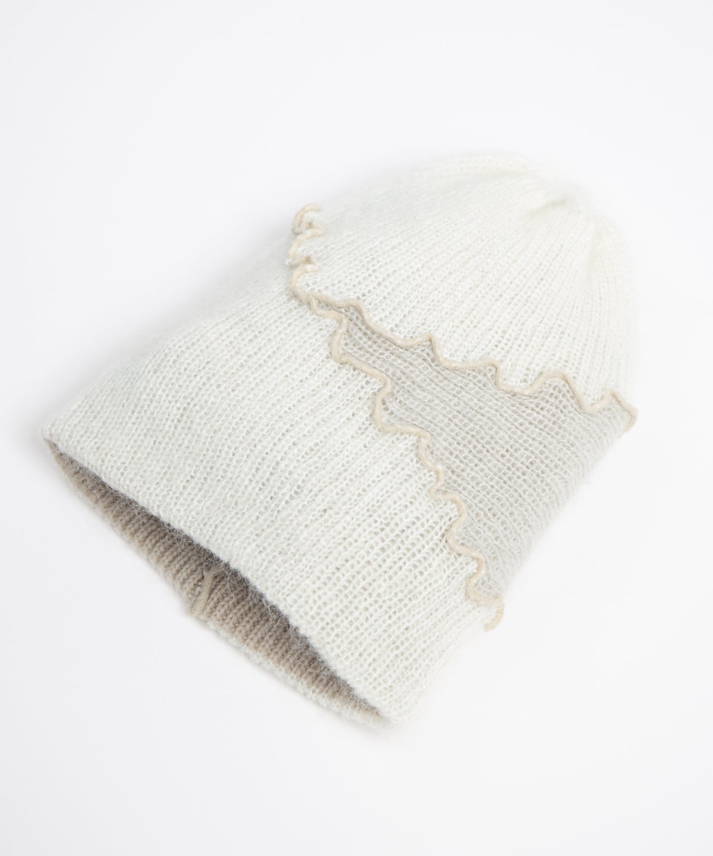 Mohair Knit Cap Hats RACAL Ivory ONE