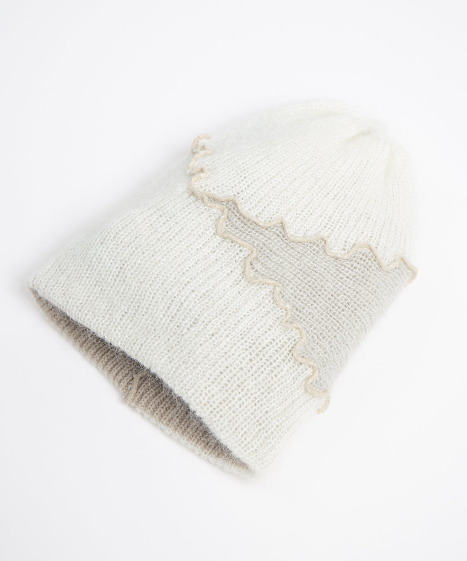 Mohair Knit Cap Hats RACAL Ivory ONE