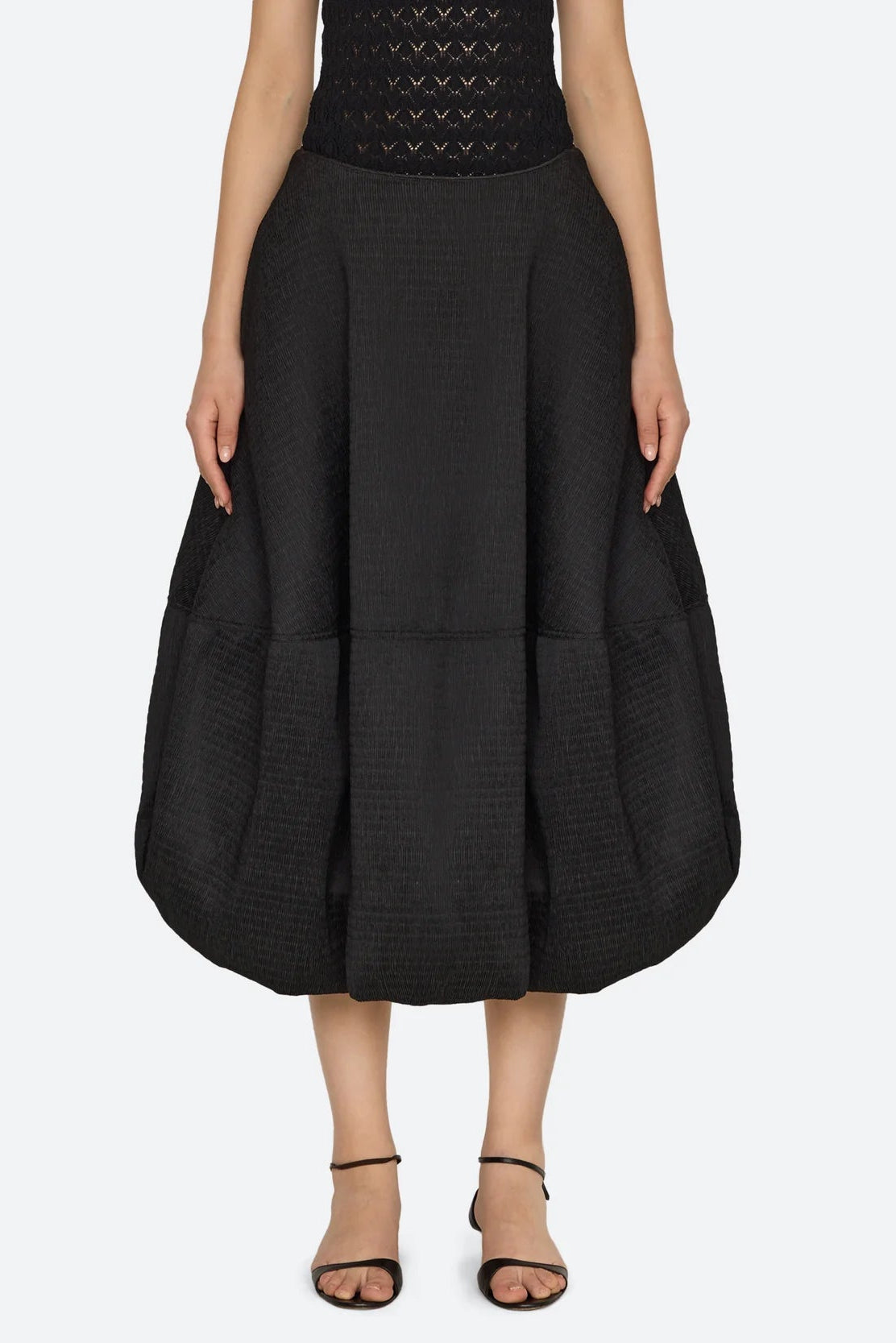 Evora Bubble Midi Skirt - 1
