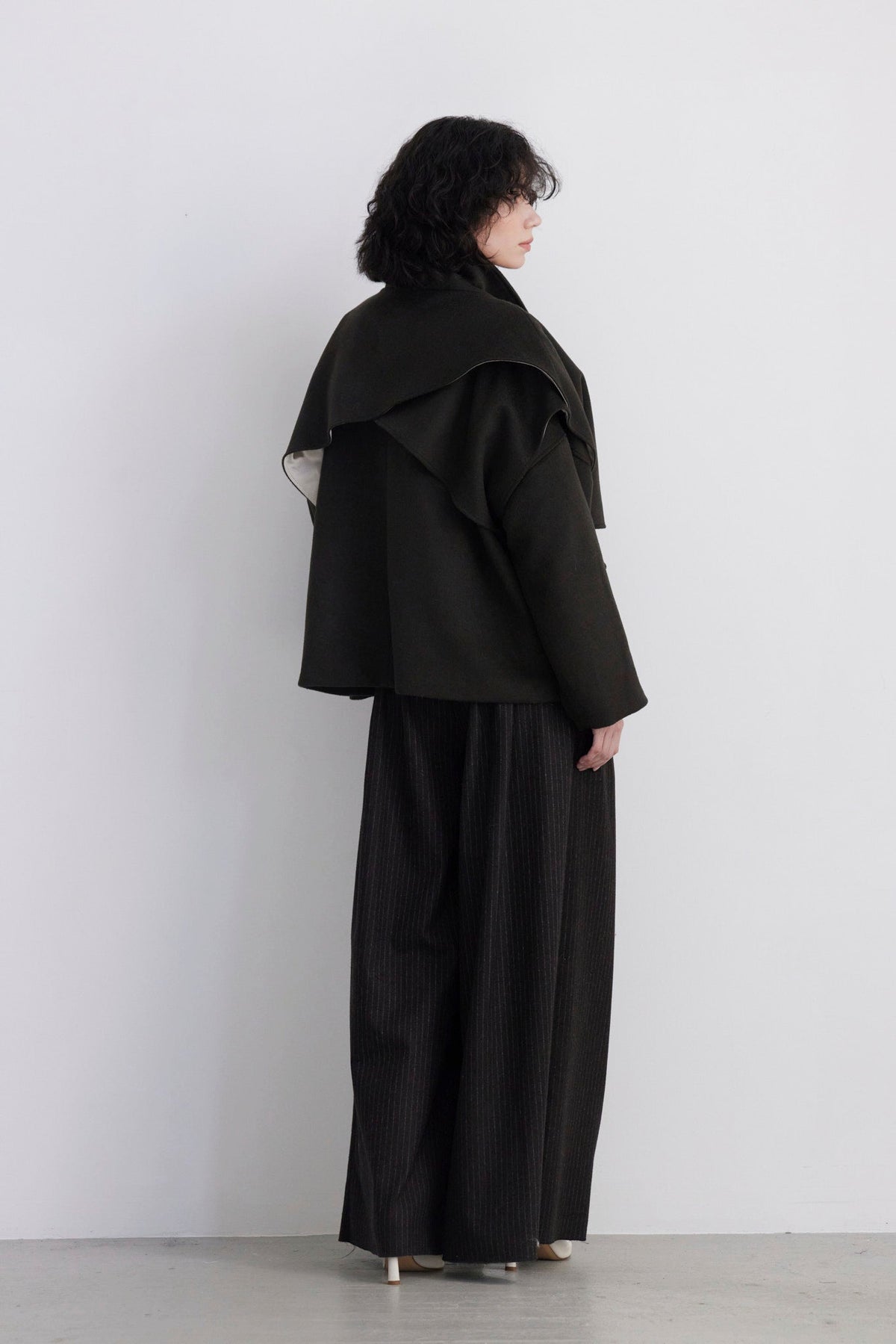 SAMPLE FW26 - Ryder Coat - Moss Samples CHRISTINE ALCALAY - 3
