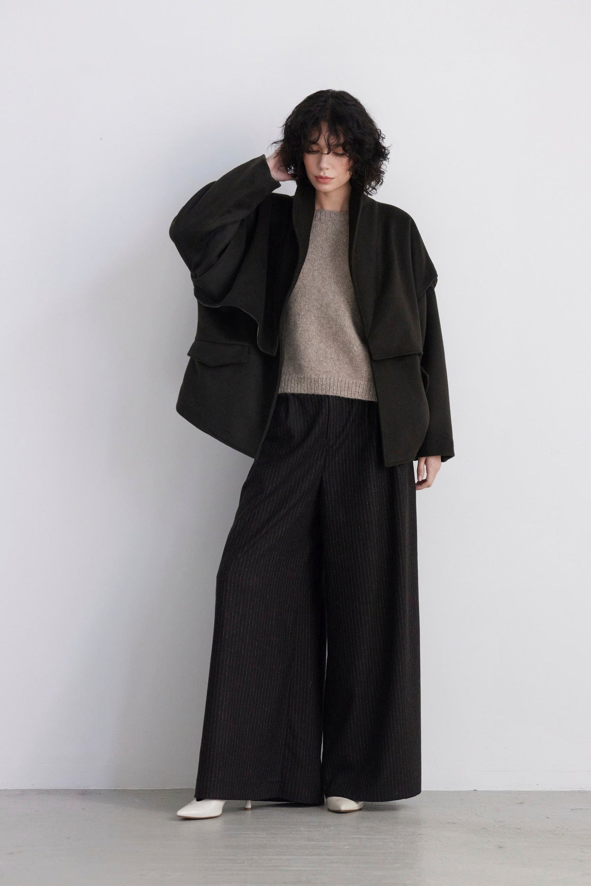SAMPLE FW26 - Ryder Coat - Moss Samples CHRISTINE ALCALAY - 2