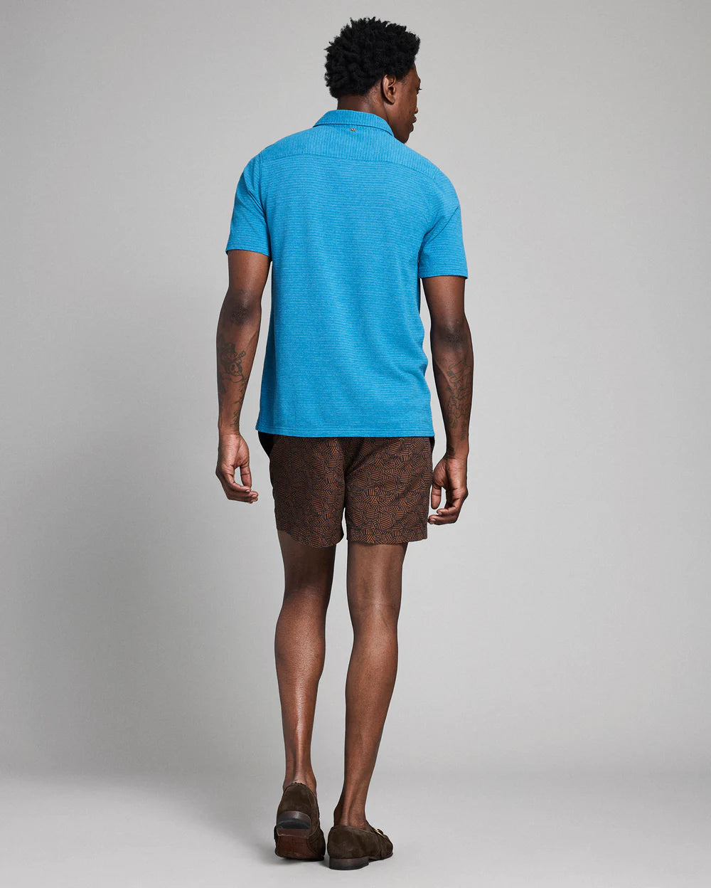 S/S Textured Treme Knit Shirt Tops Billy Reid