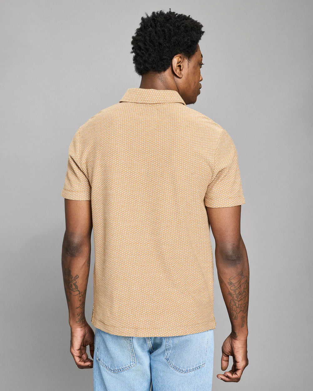 Domino Jacquard Polo Polos Billy Reid