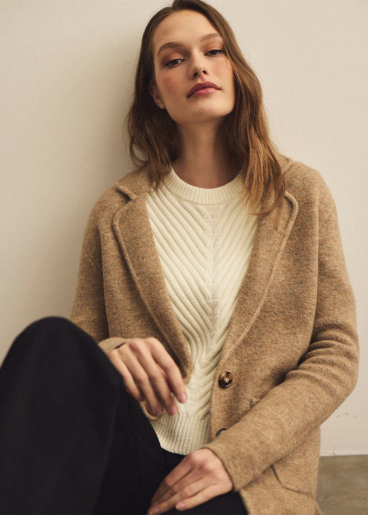 DIANA KNIT BLAZER Sweaters Michael Stars