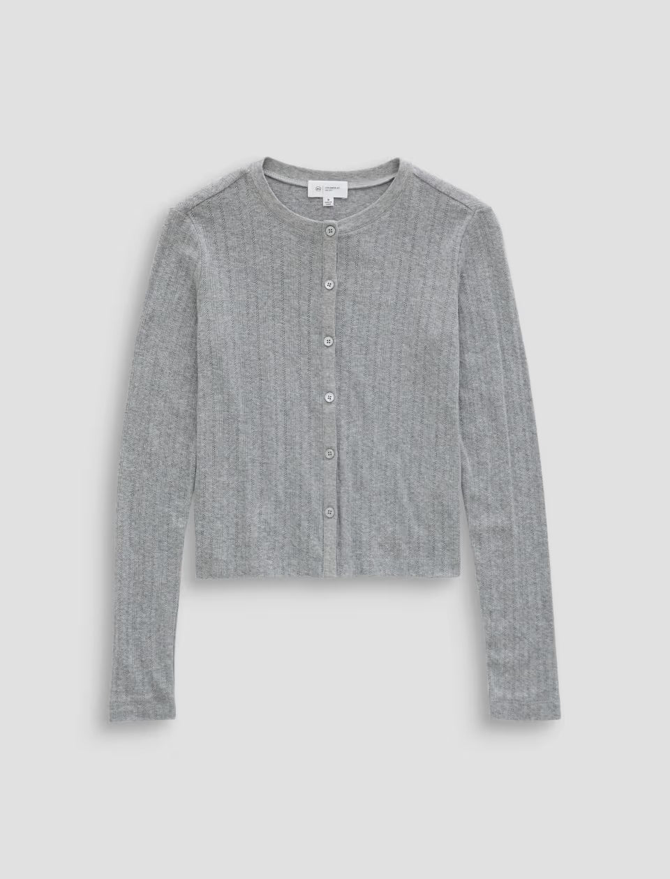 Edden Fitted Cardigan Sweaters AG Heather Grey S