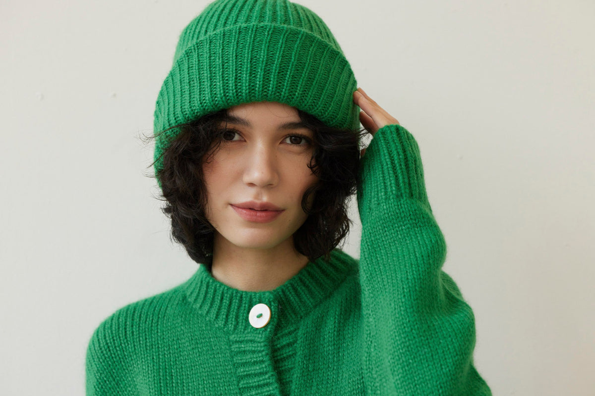Lofted Beanie in Alpaca Wool Blend Beanies CHRISTINE ALCALAY - 2