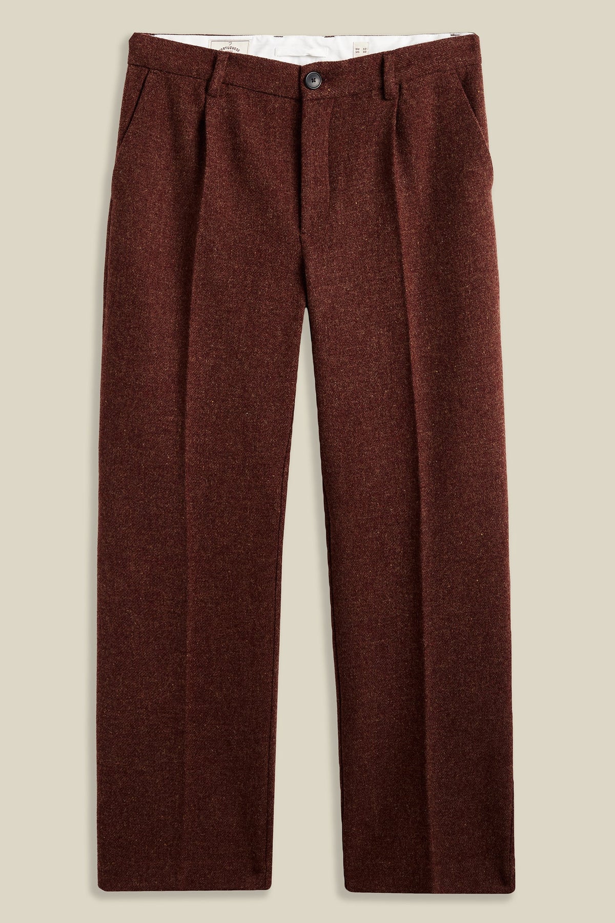 Single Pleat Trousers Pants Portuguese Flannel - 1
