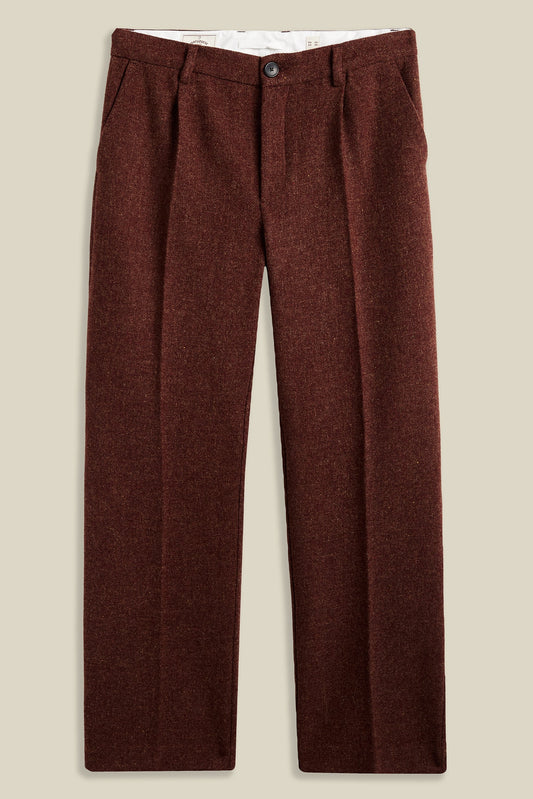 Single Pleat Trousers Pants Portuguese Flannel