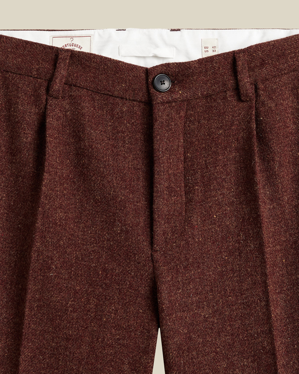 Single Pleat Trousers Pants Portuguese Flannel - 2