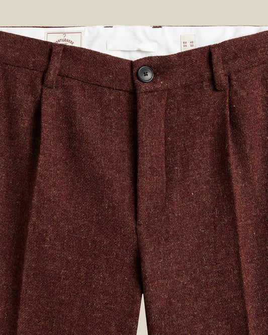 Single Pleat Trousers Pants Portuguese Flannel