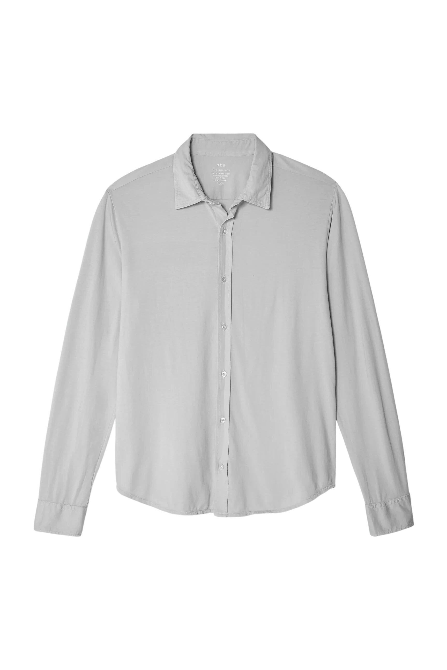 L/S Supima Jersey Easy Shirt Shirts Save Khaki United Ash S