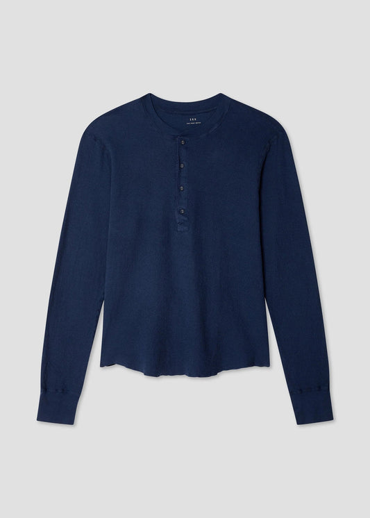 Long Sleeve Pointelle Henley