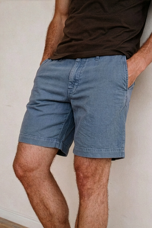 Cotton Hemp Relaxed Short Pants Save Khaki United