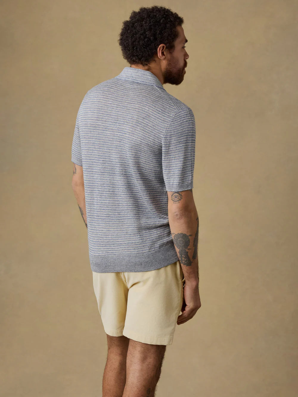 Linen Sweater Polo Tops Faherty