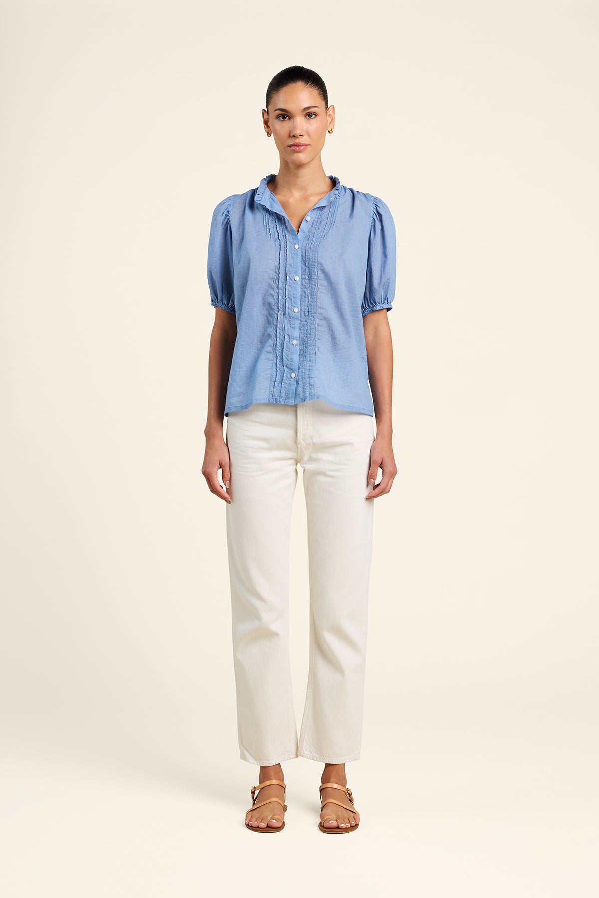 Mira Blouse Brisa Houndstooth Tops Trovata