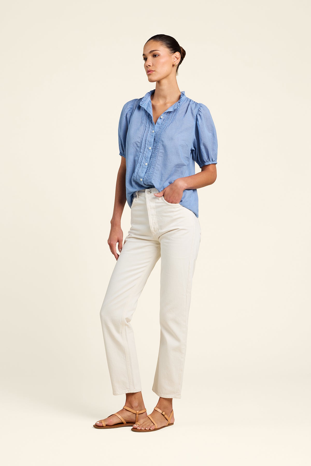 Mira Blouse Brisa Houndstooth Tops Trovata