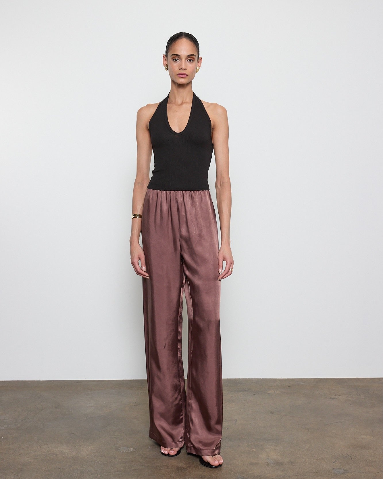Silk Rib U Halter Shirts Enza Costa