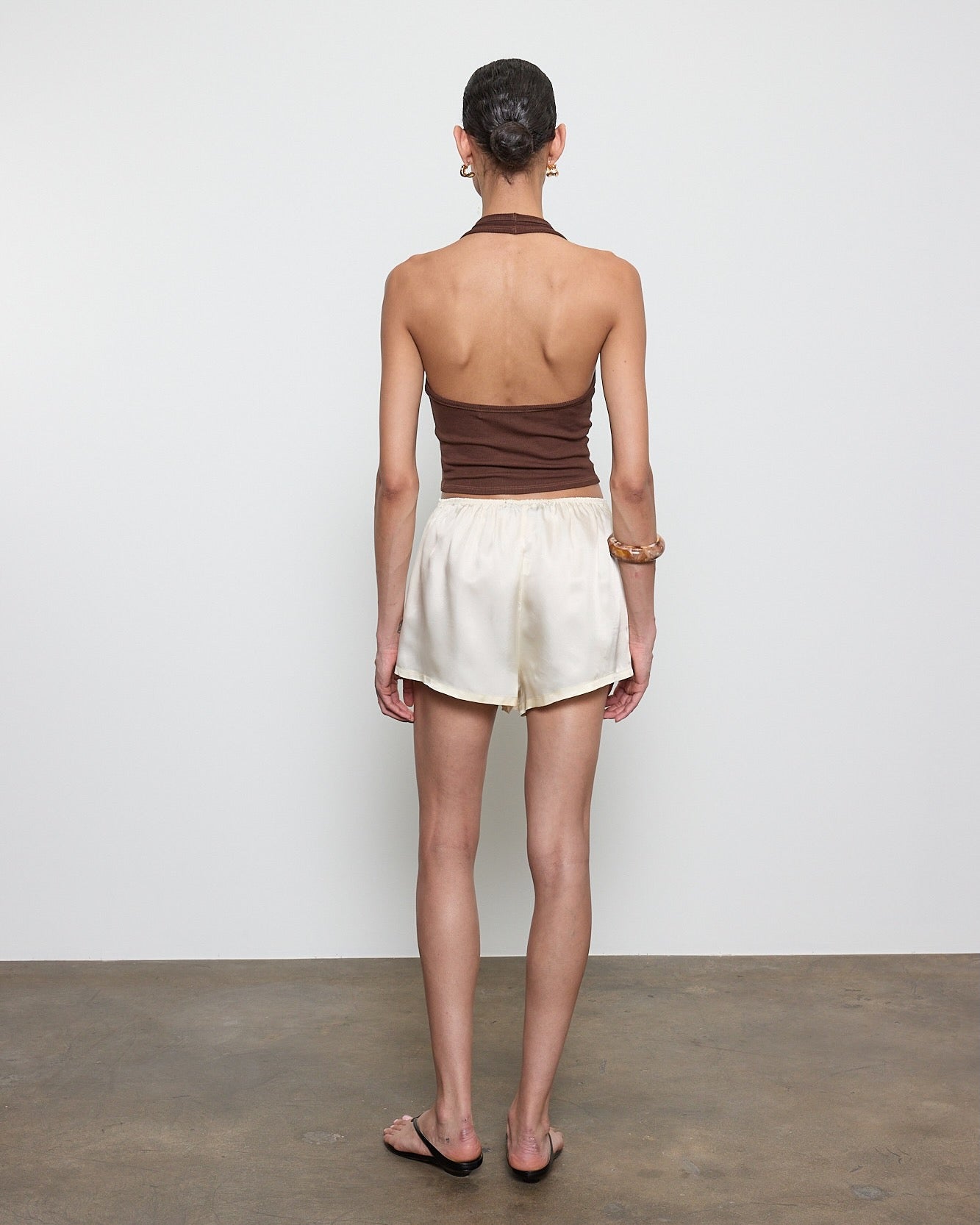 Silk Rib U Halter Shirts Enza Costa
