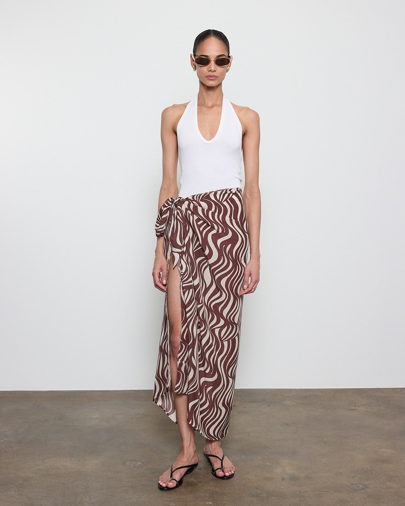 Silk Rib U Halter Shirts Enza Costa