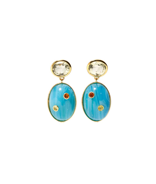 Blue Mountain Earrings Earrings Lizzie Fortunato   