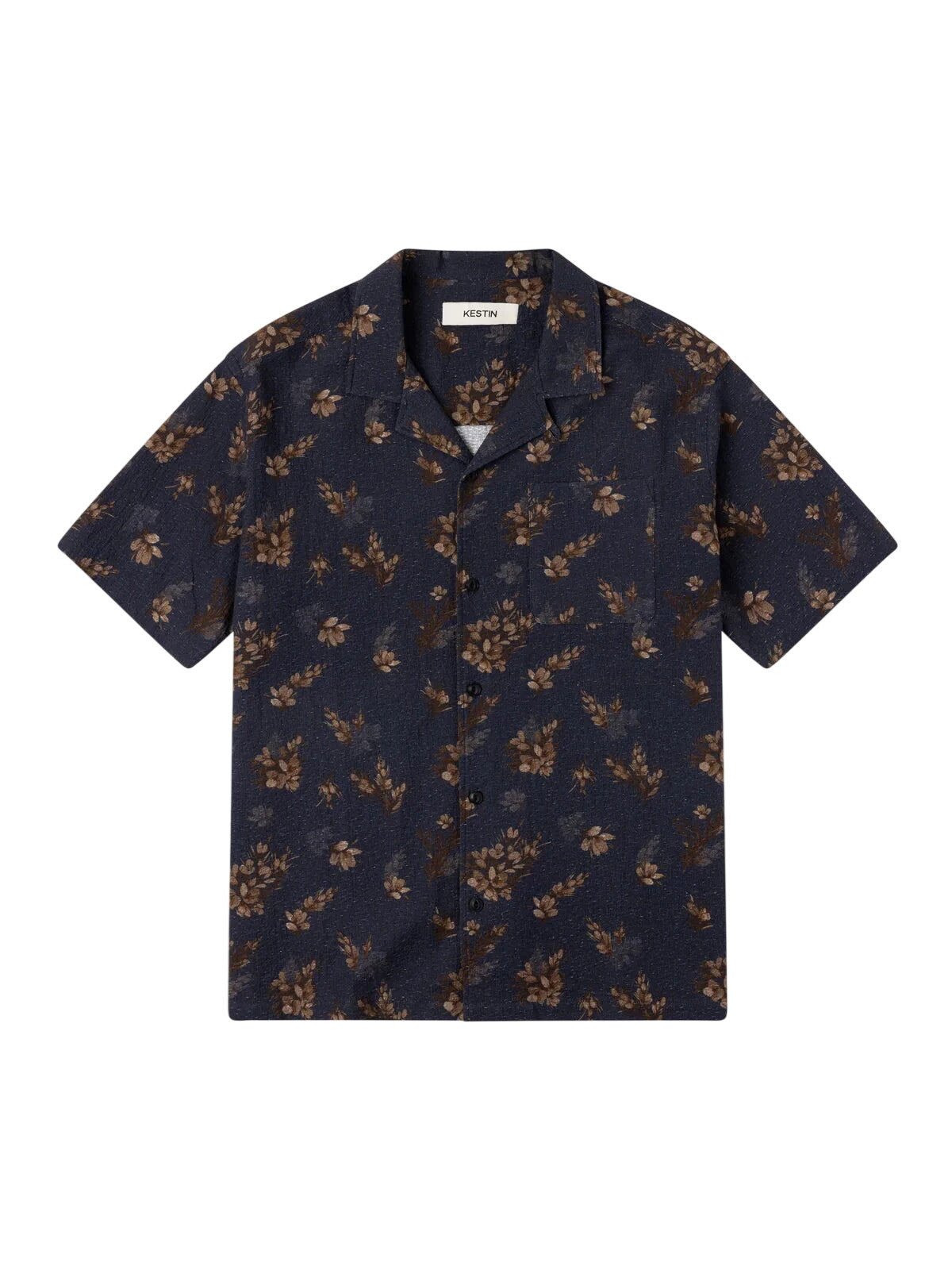 Crammond Shirt - Gorse Print Shirts Kestin Dark Navy S