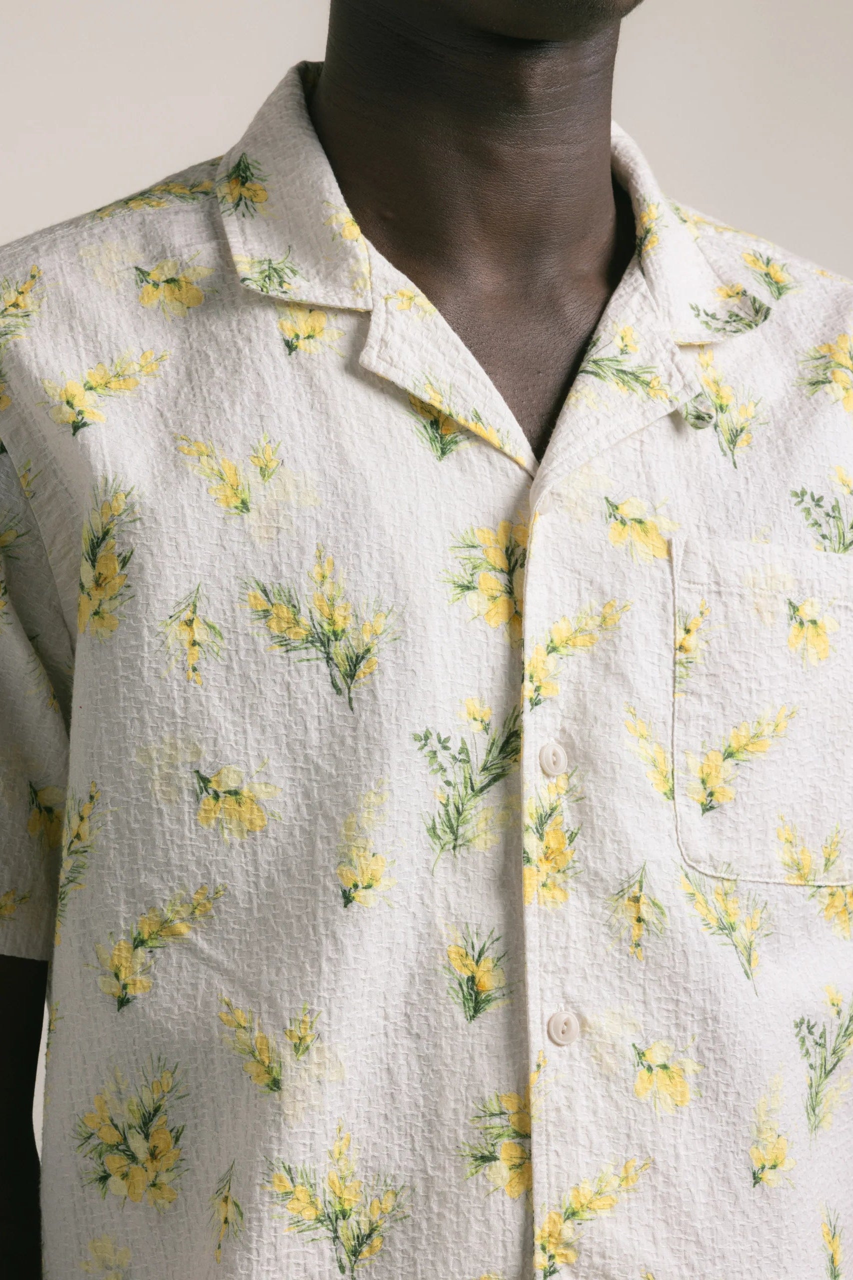 Crammond Shirt - Gorse Print Tops Kestin