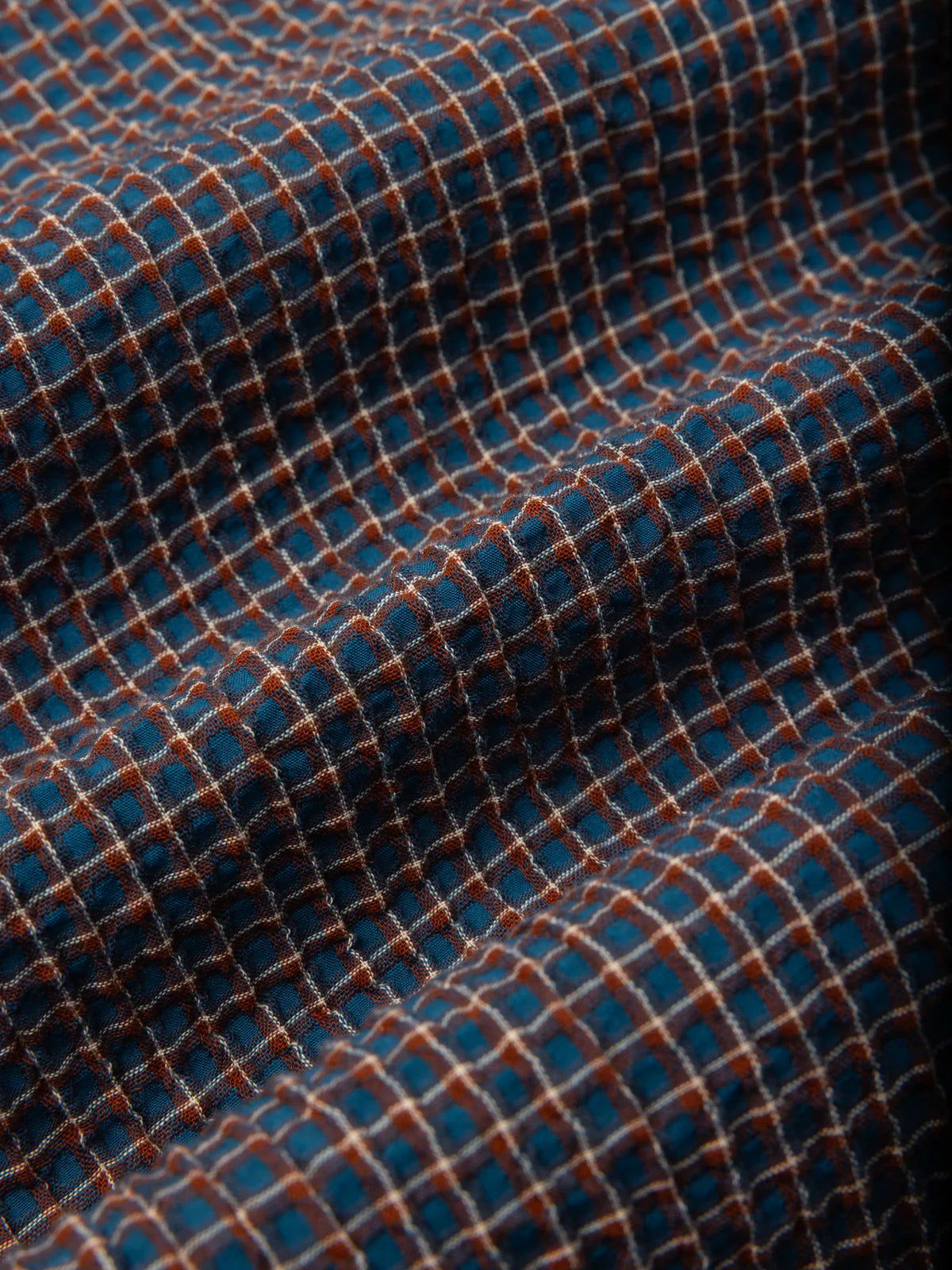 Crammond Shirt - Japanese Seersucker Tops Kestin