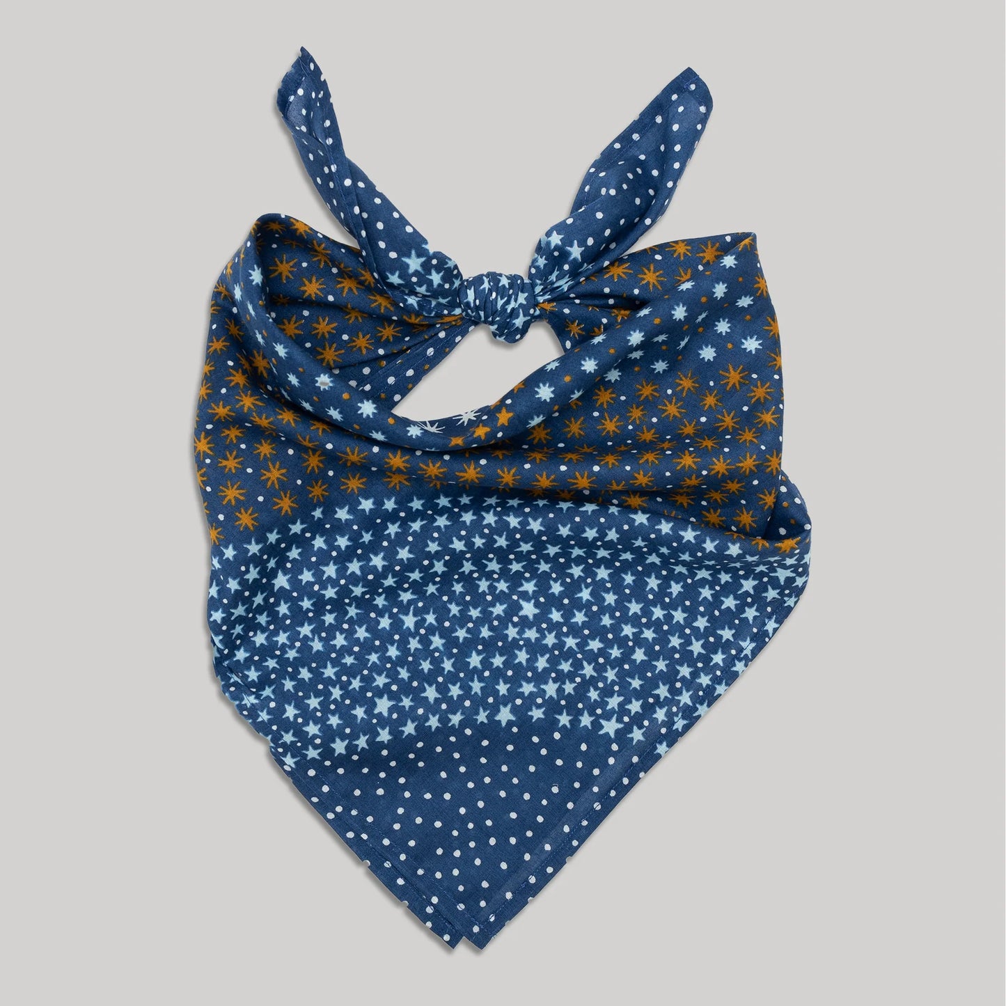 Cotton Starry Bandana / Navy Scarves Last Chance Textiles