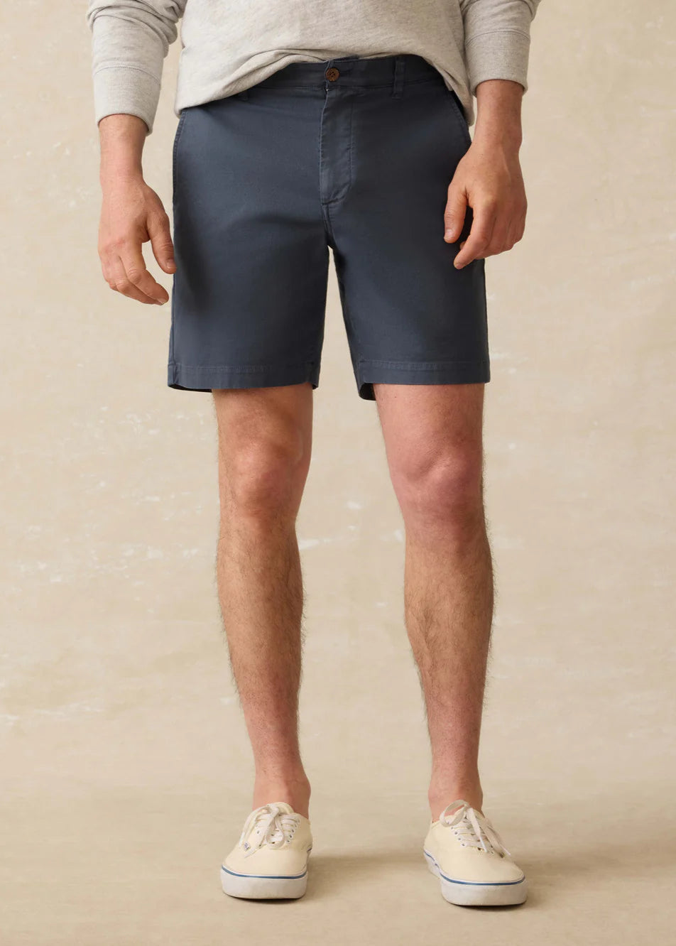 Essential Chino Short Pants Faherty Blue Nights 30