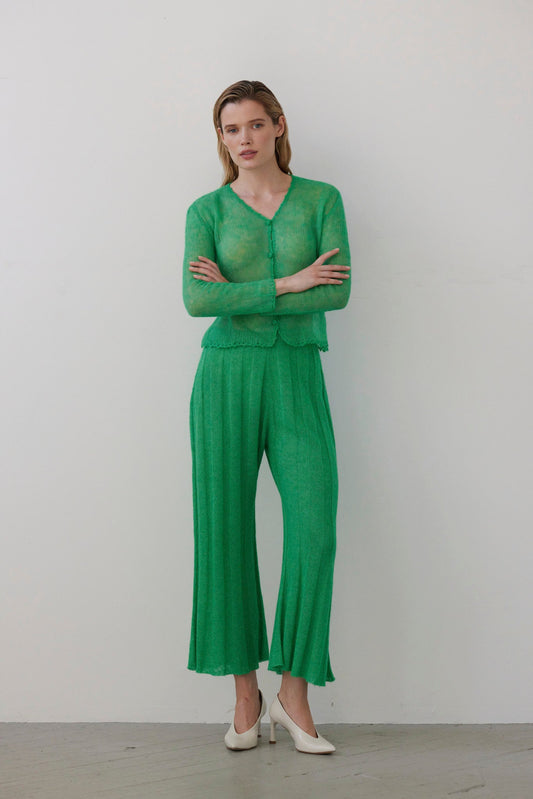 Sandra Ribbed Alpaca Knit Pant Pants CHRISTINE ALCALAY