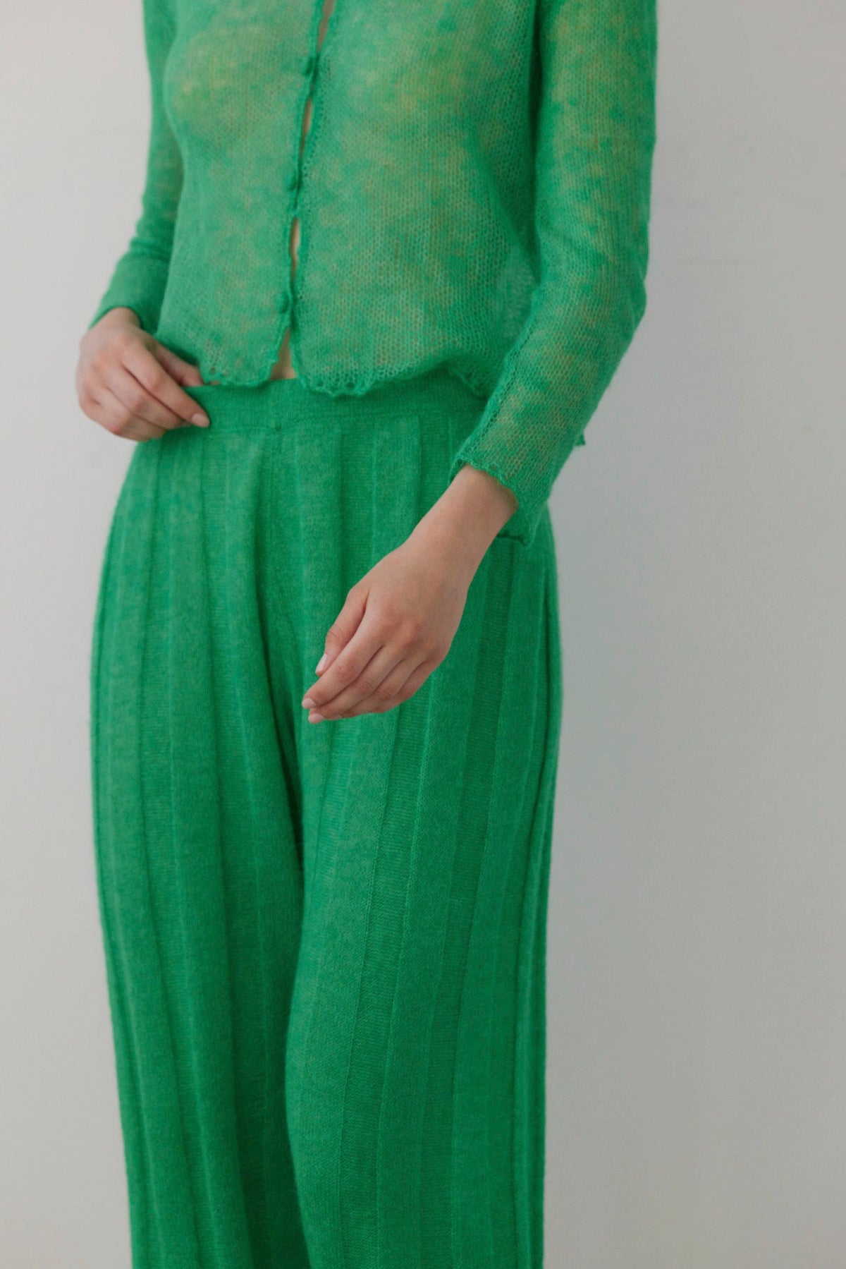 Sandra Ribbed Alpaca Knit Pant Pants CHRISTINE ALCALAY - 3