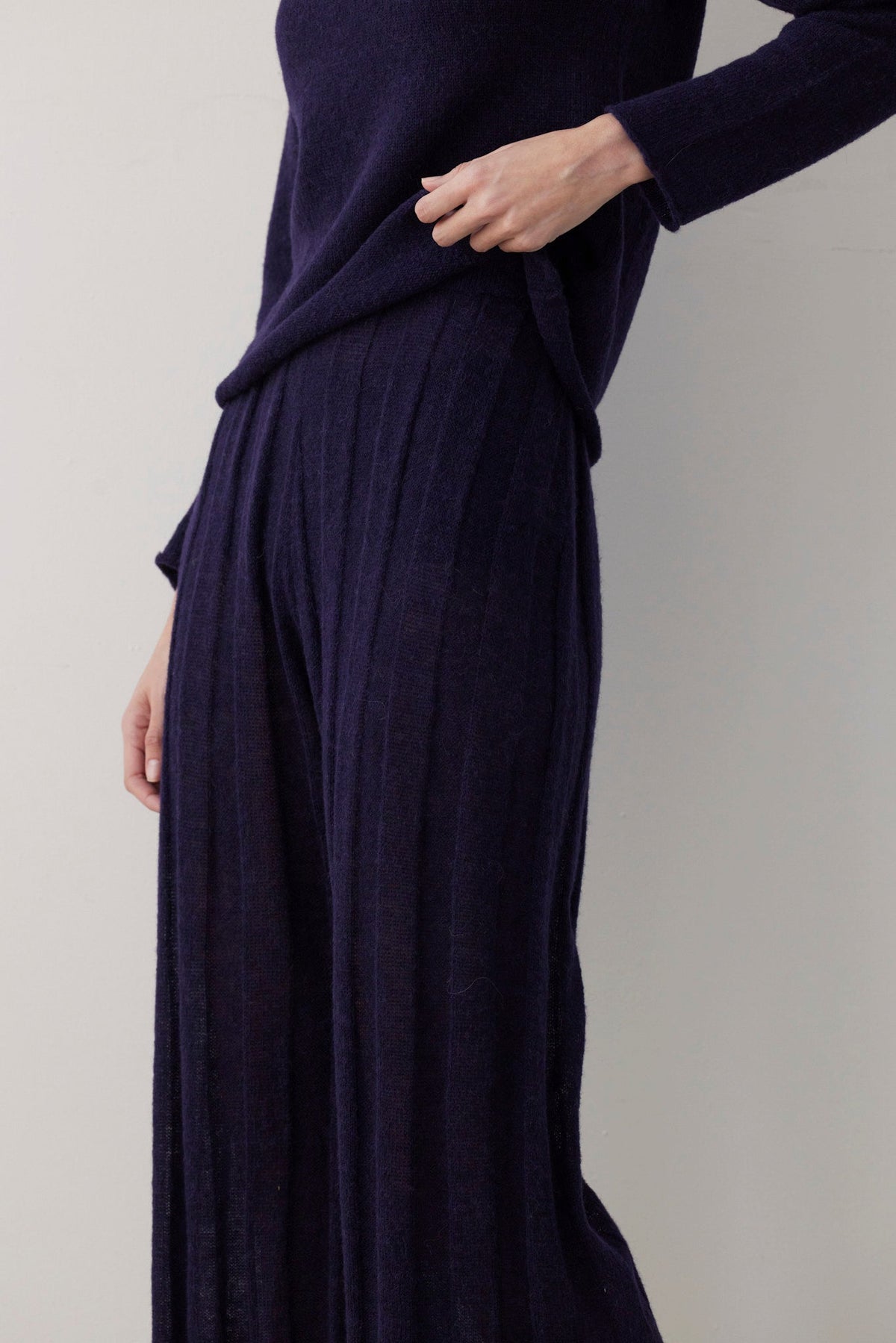 Sandra Ribbed Alpaca Knit Pant Pants CHRISTINE ALCALAY - 4
