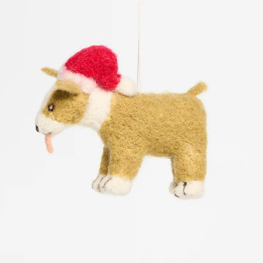 Santa Corgi Dog Ornament Ornaments Craftspring