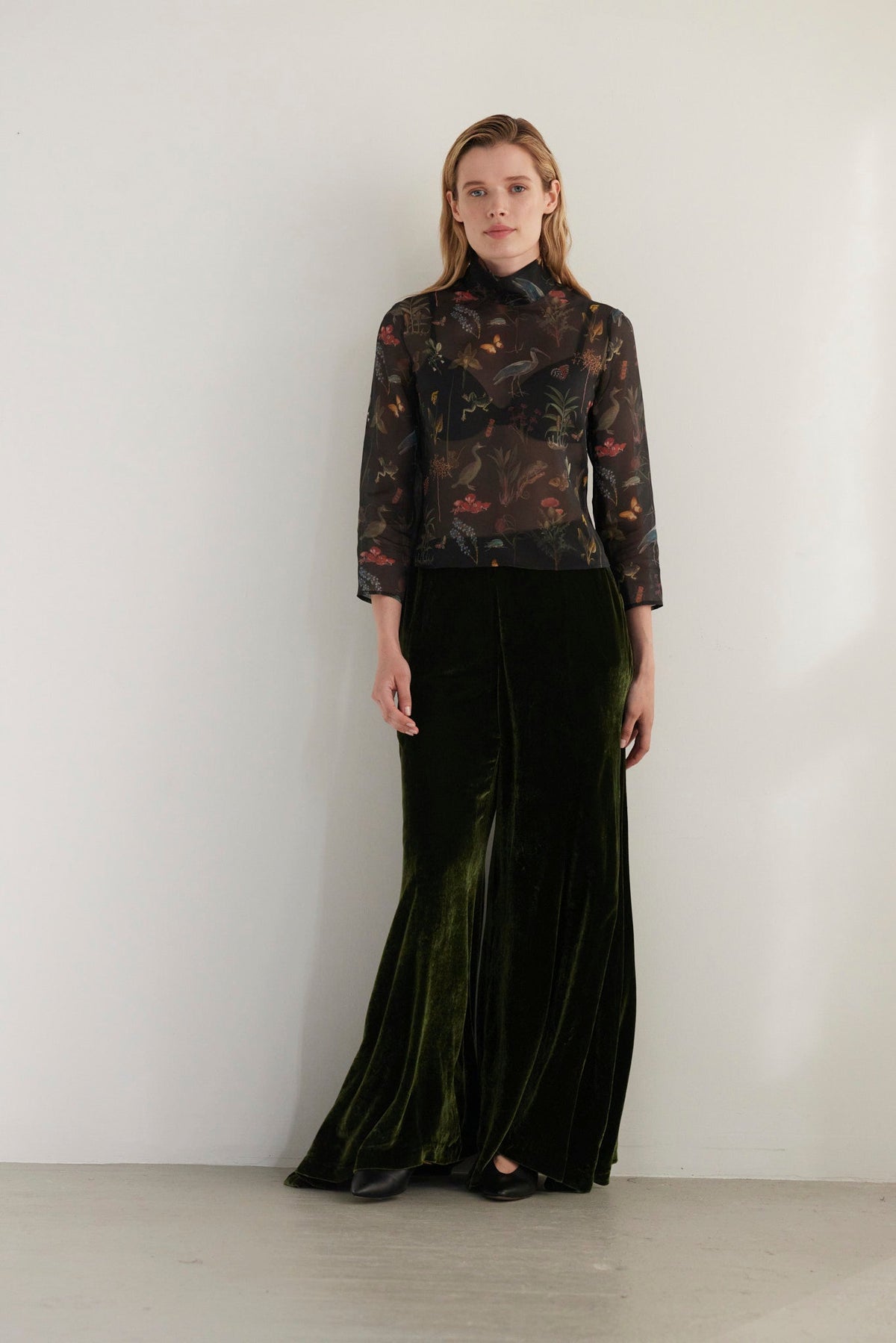 Scarlett Top in Audubon Silk Organza Tops CHRISTINE ALCALAY - 5