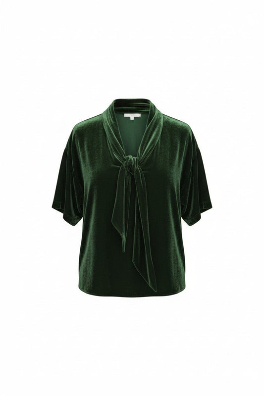 Betty Blouse in Silk Velvet