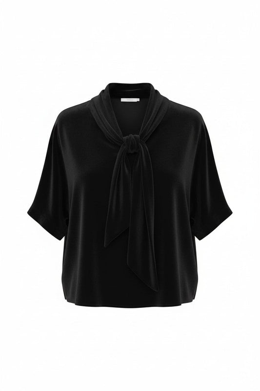 Betty Blouse in Silk Velvet