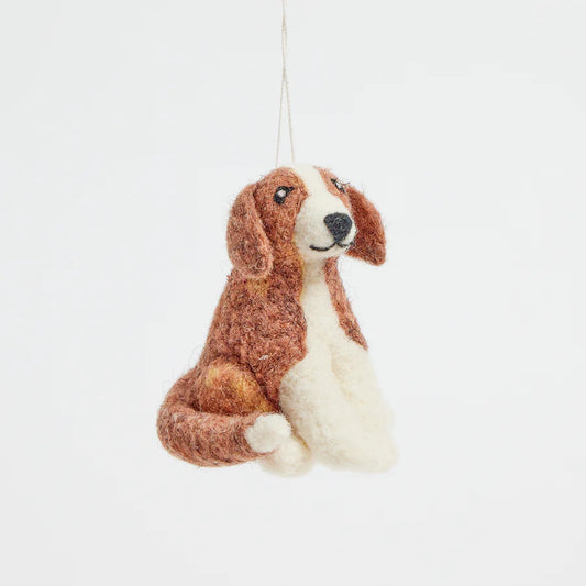 Brown Seated Hound Ornament Ornaments Craftspring