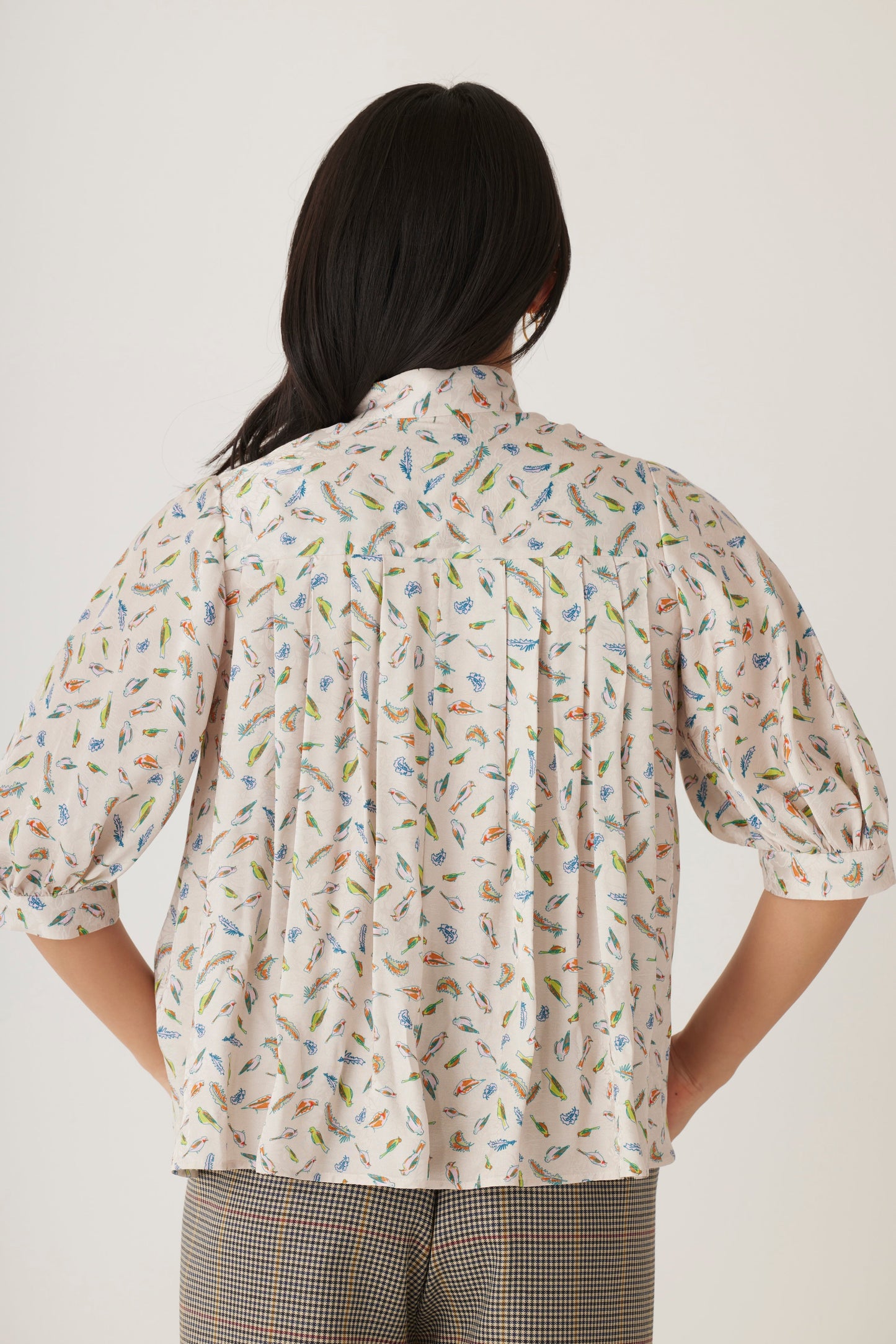 Livia Blouse in Bird Print Tops CHRISTINE ALCALAY