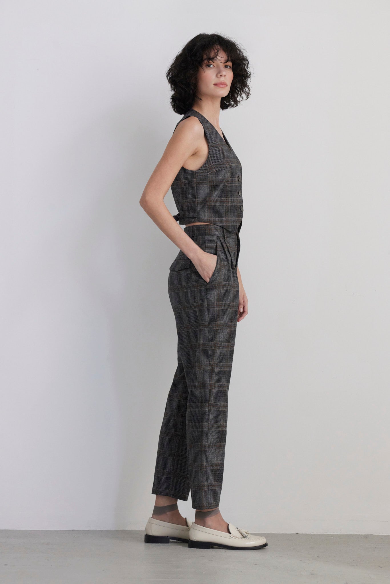 Sophia Tapered Pant in Wool Pants CHRISTINE ALCALAY