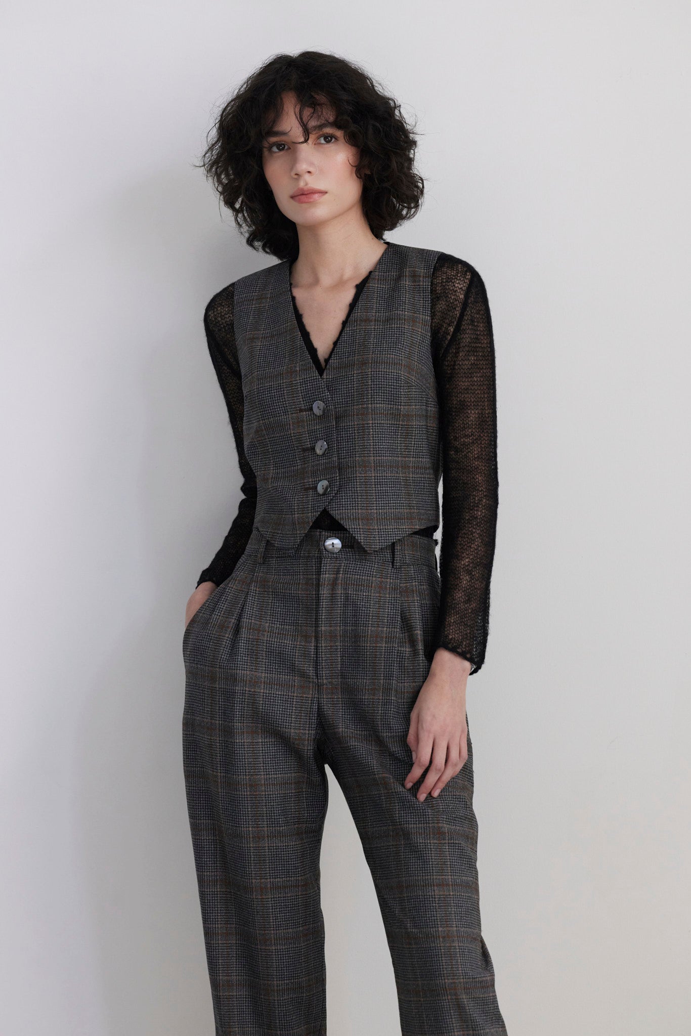 Sophia Tapered Pant in Wool Pants CHRISTINE ALCALAY
