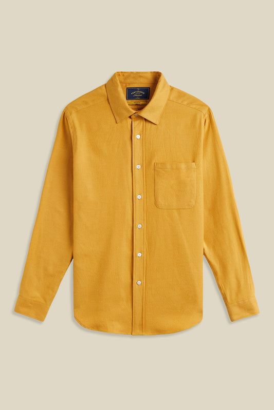 Teca L/S Shirt Shirts Portuguese Flannel Mustard S