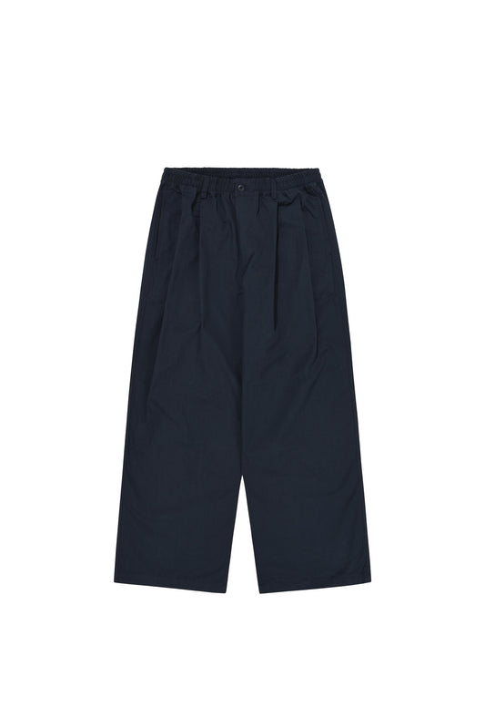Two Tuck Wide On Pants Pants Kappy Navy FREE SIZE